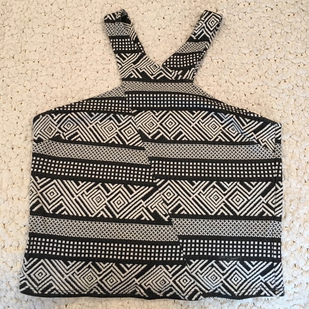 Printed cropped tank